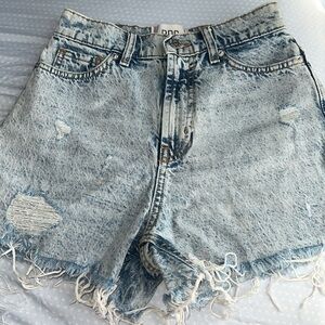 Distressed urban outfitters denim shorts